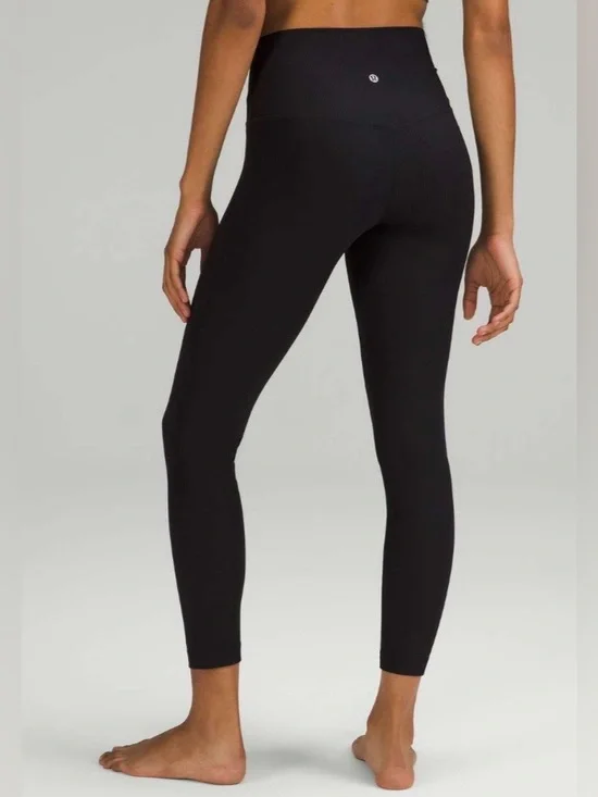 Lululemon NWT Align Ribbed High-Rise pants in Black 25” Leggings size 14 - Picture 12 of 12